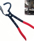 Front view of WASYDY exhaust hanger removal pliers with red grips and blue body.