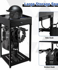 Police Gear Stand With Gun Storage, Heavy Duty Metal Rack For Gear Organization, 42 By 18 By 18 Inches, Quick Assembly