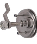 Jiawu boat cam latch, 316 stainless steel, adjustable 1.25–2.75 in, flush mount with back plate, side view