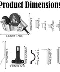 Product dimensions of Electric Drill Metal Cutter Attachment Drill Nibbler Kit Handy With 11 Fittings.