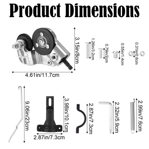 Product dimensions of Electric Drill Metal Cutter Attachment Drill Nibbler Kit Handy With 11 Fittings.