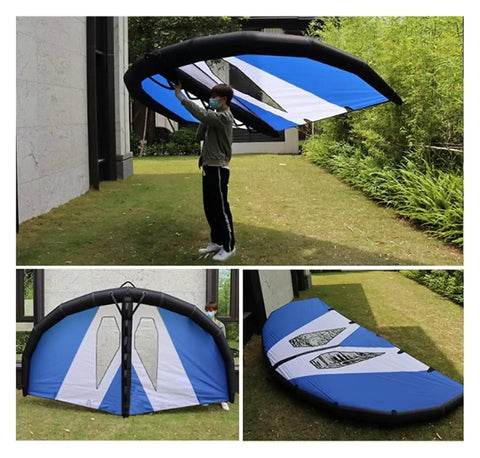 Inflatable Wing Foil For Kitesurfing And Windsurfing Pro Durable Waterproof Wing Surfboard Sail Handheld Wing Kite Surfing Equipment