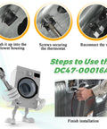 Dryer Repair Kit With Thermal Fuse Thermostat Thermistor And High Limit Thermostat For Samsung LG Kenmore Dryers DIY Fix Steps