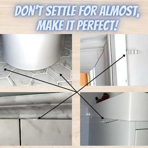 Precision Transparent Leveling Shims Invisible Wedges For Cabinet Countertops Baseboard And Toilet Install shown in various installation settings.