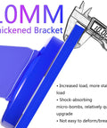 10MM thickened bracket designed for increased load stability, compatible with heavy-duty caster wheels for warehouses.