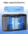 High-capacity battery of Waist Belt Portable Fan With Rechargeable Battery, Hands Free Wearable Personal Cooling, Up To 30 Hours Of Runtime