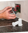 Stylish Silicone Wall Cable Plugs For Decor Hiding Messy Cords And A/C Sleeves Easy Install Kit Without Tools To Blend Seamlessly With Interior Walls In American Style Homes Today, white silicone cable hole plugs