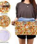 Totally Solid Fall Pumpkin Floral Collapsible Storage Basket With Real Smooth Faux Leather Handles And Water Resistant Fabric Making Quick Large Home Organization An Absolute Breeze, 15x11x9.5 inches.
