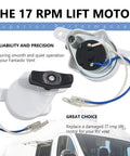 K6010-81 OEM Roof Vent Lift Motor for RV Vent Fans Dometic Fan-Tastic B Series White Cap Replacement 17 RPM with 4 Screws Included Reliable OEM Part Ships Fast