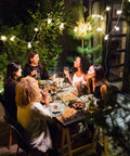 Solar String Lights Waterproof Indoor Outdoor Hanging Umbrella Lights With 25 Bulbs And 27 Ft Patio String For Deck Yard Porch Market Cafe Party Vibes Decor over outdoor dinner