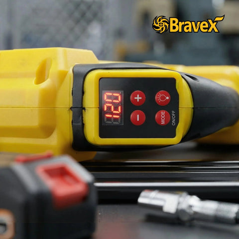 Cordless Grease Gun With Makita 21V Battery Compatibility 12000 PSI Electric Grease Gun control panel display