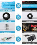 Comparison of RV Heated Water Hose For Campers, 30 Ft Long, showing durability and ease of installation versus standard hoses.