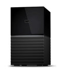 Ridiculous Capacity 20TB External Hard Drive Desktop RAID Rig With Password Lockdown Auto Backup Features And USB 3.1 Ports in sleek black design.