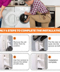 Four Pack 131763310 Washer Door Striker Replacement Upgrade Kit For Compatible Front Load And Top Load Washers Pro Grade Easy Install And Durable Build, installation steps