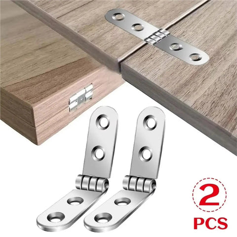 180 Degree Foldable Hinge Set Two Pack With Soft Close Damping for sewing machine cabinets flap screw on hinges