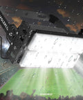 600W Equivalent Stadium Flood Light With 16,000 Lumens IP66 Waterproof 50,000 Hour Lifespan showcased at a rainy stadium