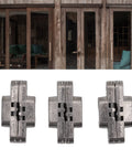 Invisible Concealed Hinges 3 Pack 43mm 180 Degree Zinc Alloy Cross Hinge for Cabinets and Jewelry Boxes No Visible Hinge Smooth Surface Black Nickel Finish Durable Mini Door Hardware