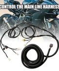 Replacement Suzuki Outboard Engine Controller Box Wiring Harness 16 Pin 20 Ft Marine Grade Water Resistant Harness Replaces 36620-93J01 Saltwater Ready Durable Marine Solution For Harsh Conditions with motorcycle in background