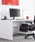 Kick That Clutter To The Curb And Snag Extra Real Estate On Your Desk With This Heavy Duty Steel U P S Wall Mount Rack Compatible With Apc And Cyberpower Battery Backups For Compact Pc in modern office setting.