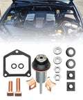 Starter Solenoid Repair Kit For Your Ride High Performance Auto Spare Parts 228000 6660 Compatible Fix And Rebuild Plunger Contacts Easy Install DIY Friendly For Mechanic Shops, with gasket, bolts, contacts and plunger