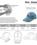 Size guide and measurement chart for Funny Camping RV Camper Truck Hat For Women - Adjustable Buckle, Vintage Style Photo Prop Cap