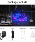 Great Wave Off Kanagawa LED Neon Sign Blue Pink Wall Art Dope Ukiyoe Inspired Neon Light For Living Room Bedroom 12x16 Inches Modern Room Decor Vibe Now