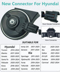 Beefy 2 Tone Car Horn For Hyundai And Kia, Waterproof 128dB Dual Tone High Low Siren with Connector, model compatibility list