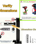 Trailer Jack Drill Adapter for 1 Inch Drive Shaft dimensions and drill compatibility guide