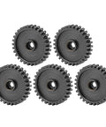 Five-piece Beefy Steel RC Servo Spur Gear Set With 24 Tooth Internal Spline Module 0.8 High Strength Replacement Gears For RC Motors And Mechanical Drive Systems