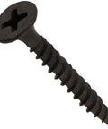 Built Tough 6 By 1 1/8 Inch Fine Thread Drywall Screw With Phillips Drive, black coated finish for strong grip.