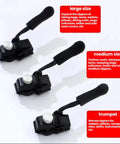 Zipper Repair Kit With 3 Different Sizes Replacement Zipper Heads And Quick Install Detachable Pulls No Sewing Needed Universal Fit For Jackets Luggage Bags Backpacks And More shown in three sizes