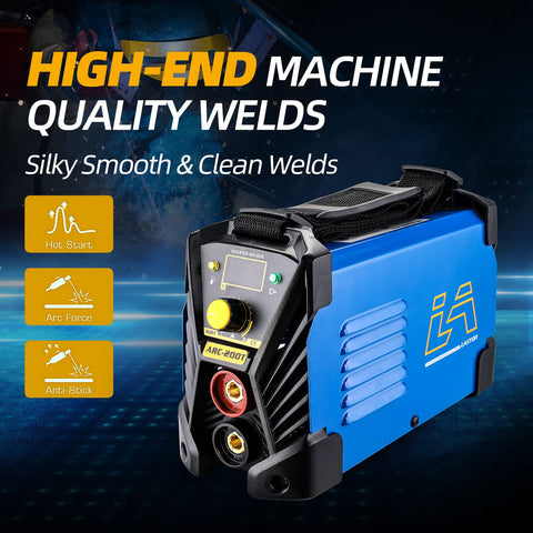 Stick Welder Arc Welding Machine With Hot Start, Arc Force, And Anti Stick Tech, 200 Amp Portable MMA Welder