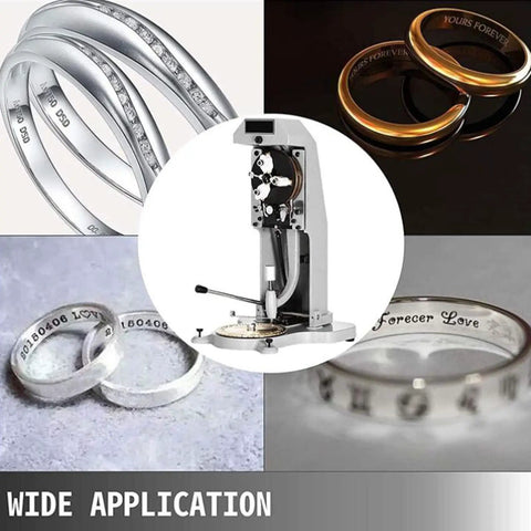 Professional Manual Ring Engraving Machine For Jewelry Makers Featuring Heavy Duty Steel Frame precise inner ring carving in workshop.