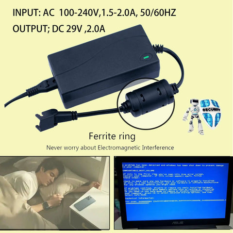 29V Adjustable Bed Power Supply Replacement Cord Three Piece Set for L300 Ergo Extend Sealy Ease 2.0 with cable and LED indicator