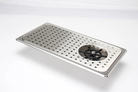 Glass Rinser For Espresso Cups And Milk Pitchers With Adjustable Spray Head stainless steel drip tray sink mount