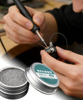 Using Fast Acting Soldering Iron Tip Tinner Cleaner for Oxidation Removal and Tip Lifespan Extension, 6g pack in electronics repair