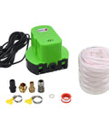 Automatic Pool Cover Pump Submersible 1200 GPH With Four Adapters And Sixteen Foot Drain Hose Auto On Off for pool maintenance
