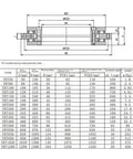 Technical drawing of Premium Heavy Duty Yrt Rotary Table Bearing With High Load Steel Construction for CNC machines.
