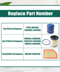 Replacement part numbers for Ultimate YUXIVCNE TP1015 PF26 A3248C Filter Replacement Set For Chevy Silverado Duramax Durafilter.