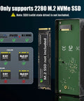 Speed Demon M2 Nvme Ssd Enclosure With Thunderbolt 4 And 5 Compatibility showing 2280 size NVMe SSD compatibility information.