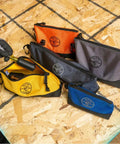 Stand Up Pro Grade Zipper Tool Pouch Set With Carabiners Water Resistant 1680D Reinforced Gusseted Bottoms Multi Size 5 Pack