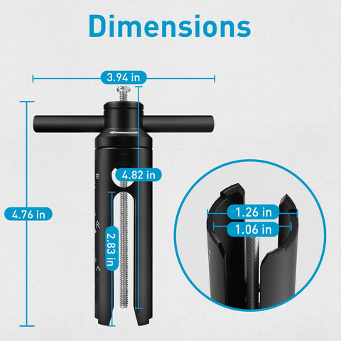 Cartridge Removal Tool For Moen 1222 1225 1220 Posi Temp Valve with dimensions showing 3.94 in width and 4.76 in height.