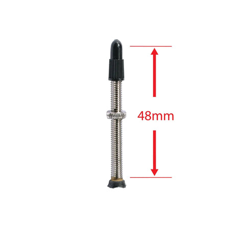 48mm Presta valve with removable core from Two Pack Bike Tubes With Presta Valve 700c x 28-35, 48mm Removable Core Inner Tubes For Road And City Bikes, 27x1-1/8 To 1-1/4, Durable Easy Install Tube Replacement Set