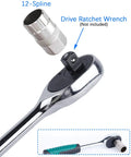 Bike Freewheel Removal And Lockring Tool For 12 Spline Freewheels Shimano SunRace And Similar Systems, tool with ratchet compatibility