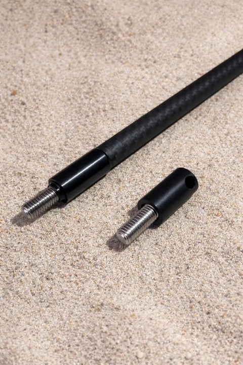 Carbon Fiber Pole Spear Extension For ORCA Kit, 1.5ft Shaft To Build 5ft Or 7ft Dual Spear Setup With End Cap on sand