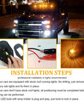 Ford F150 F250 F350 Super Duty Cab Roof Marker Lights Kit 5 Amber LED Top Clearance Marker Light Assemblies With Smoked Cover