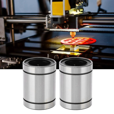 Dual Pack LM35UU Linear Bearings Glide Smooth As Butter With Next Level Precision For CNC Routers 3D Printers And Shop Fabrication Projects Featuring Heavy Duty Steel Bushings That Handle Daily Grind Effortlessly