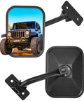 Doors Off Side View Mirror Kit For Wrangler TJ JK JKU 1997 2018, no vibration, tight locking ball joint, off-road ready
