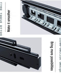 Heavy Duty Full Extension Drawer Slide With 300 600 1000mm Rails, Ball Bearing Metal Kitchen Rail, 50kg Capacity, solid steel ball