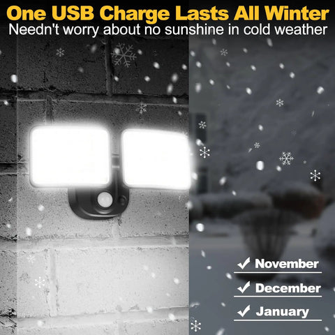 Heavy Duty Battery Powered Motion Sensor Outdoor Lights With Wireless Flood Beam And Killer 4000 Lumens Glow For Rock Solid Driveway Security And No Hassle Usb Recharging